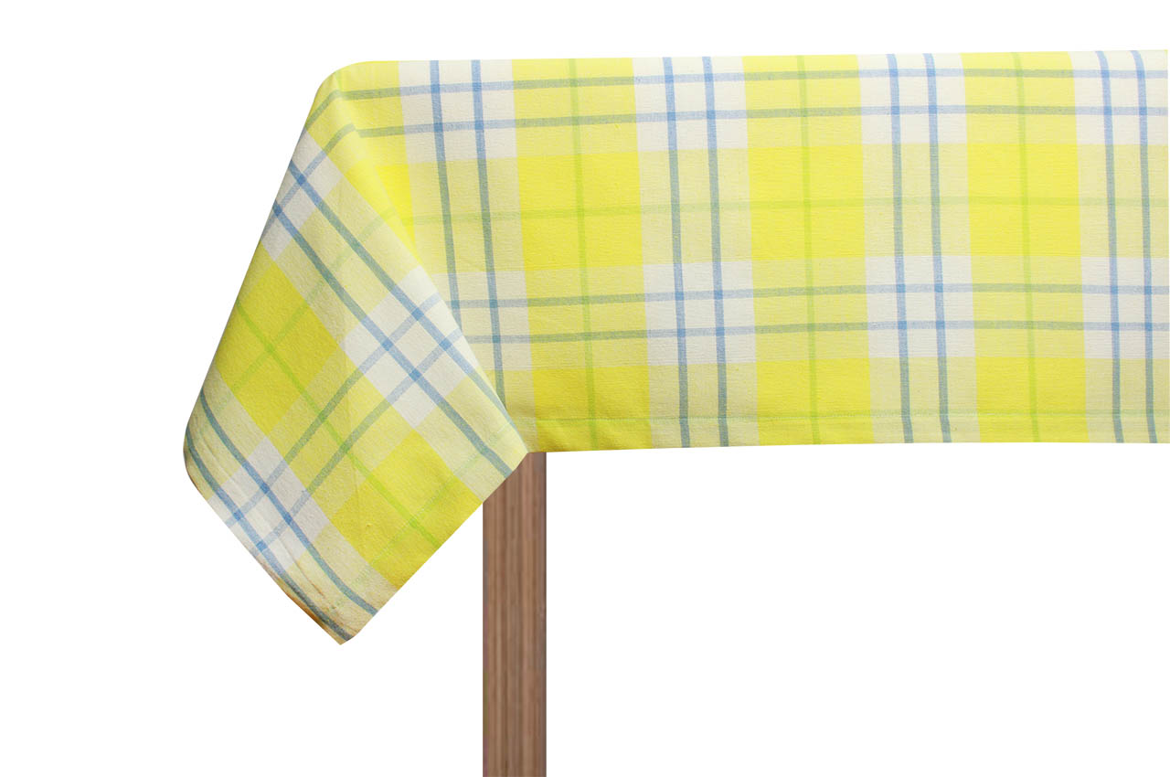 Lime Check Table Cloth (60*90 Inches) 1 Pc